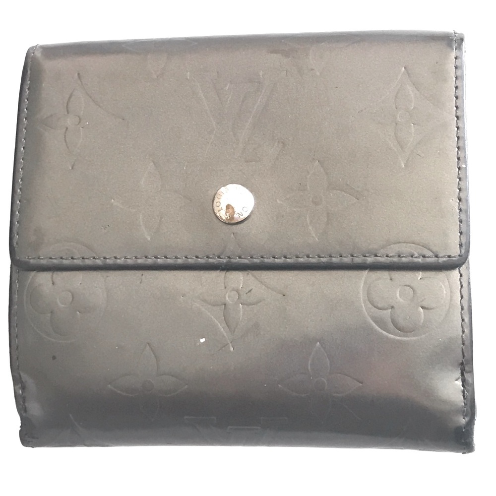 Louis Vuitton Vernis Gray Compact Wallet
